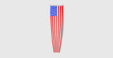 08+ touring console insert American flag