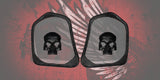 19 to 25+ Indian Challenger ancient skull themed inner speaker grills set