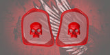 19 to 25+ Indian Challenger ancient skull themed inner speaker grills set