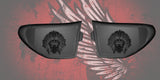 14 to 17 Indian skull warbonnet themed inner speaker grills set