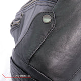 Hot Leathers JKL1030 Ladies Motorcycle Black Leather Biker Jacket with Side Buckles