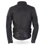 Hot Leathers JKL5001 USA Made Ladies Vented Motorcycle Black Leather Biker Jacket