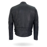 Hot Leathers JKM5001 Men's USA Made Premium Leather Motorcycle Biker Racer Jacket