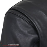 Hot Leathers JKM5002 Men's USA Made Vented Premium Leather Motorcycle Biker Jacket with Side Lace