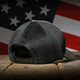 Charcoal & Black "Patriot" Trucker Hat