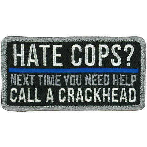 PPW1015 4 Inch Hate Cops? Patch