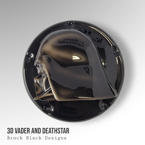 darth vader motorcycle helmet cover Darth Vader derby cover – Brock Black Customs
