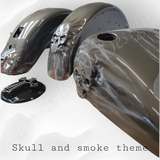 3D Totenkopf mit Rauchdosen durchziehen