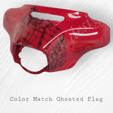 Harley Fairing Ghosted tattered American flag