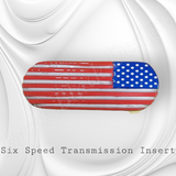 Transmission insert 3D American flag
