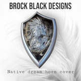 Side-mounted horn covers Native dream theme