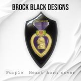 3D Purple Heart horn cover
