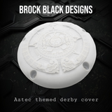 3D Aztec themed derby cover and points cover
