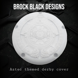 3D Aztec themed derby cover and points cover