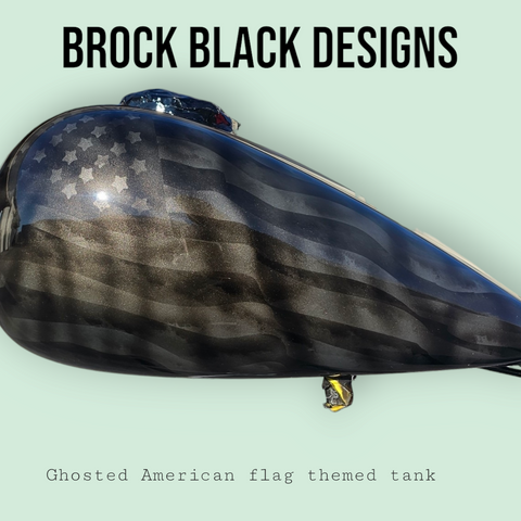 Tanktop mit geisterhafter amerikanischer Flagge