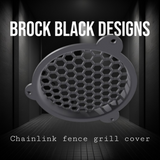 Touring inner fairing honeycomb-style speakers grill covers set
