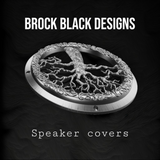 A set of bag 3D tree of life theme speakers grill covers