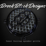 Touring 3D brass knuckles speakers grill covers set