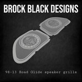 98-2023 Road Glide Innenverkleidung 3D Army Seal Lautsprecher Grillabdeckungen Set