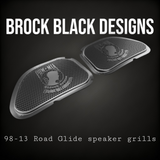 98-2023 Road Glide inner fairing 3D POW MIA TRIBUTE speakers grill covers set