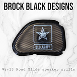 98-2023 Road Glide 3D Army speakers grill covers set