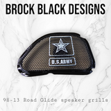 98-2023 Road Glide Innenverkleidung 3D Army Lautsprecher Grillabdeckungen Set