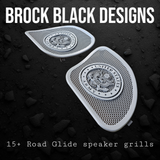 98-2023 Road Glide Innenverkleidung 3D Army Seal Lautsprecher Grillabdeckungen Set