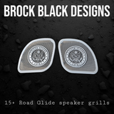 98-2023 Road Glide 3D Army seal speakers grill covers set