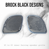 98-2023 Road Glide 3D dragon scales speakers grill covers set