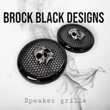 A set of bag Ancient skull speakers grill covers