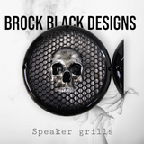 A set of bag Ancient skull speakers grill covers