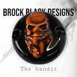 3D skull bandit with American Harley bandanna points  Cover