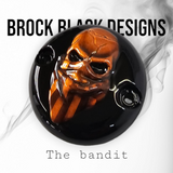 3D skull bandit with American Harley bandanna points  Cover