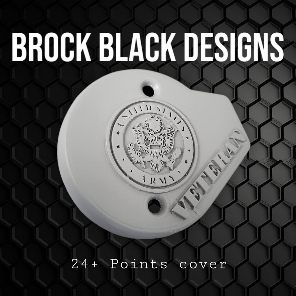 24+ Army seal Veteran points cover – Brock Black Customs