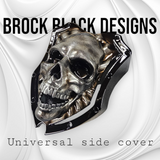 3D screaming skull horn cover