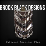 Draped American flag horn cover