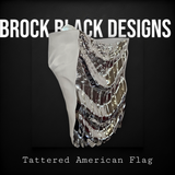 Draped American flag horn cover