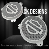 Harley inner 3D shield speakers grill covers set