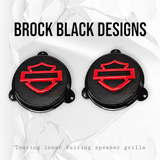 Harley inner 3D shield speakers grill covers set