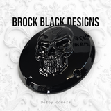 3D Skull Harley derby cover