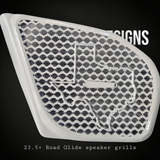 98 to 2024 Road Glide 3D Texas speakers grill covers set