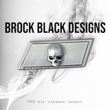 117 or 121  air cleaner insert 3D ancient skull