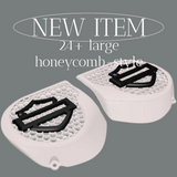 23.5+ Harley inner 3D shield speakers grill covers set