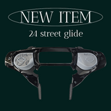 23.5+ Harley inner 3D shield speakers grill covers set