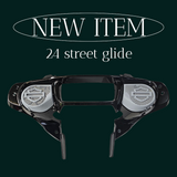 23.5+ Harley inner 3D shield speakers grill covers set