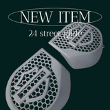 23.5+ Harley inner 3D shield speakers grill covers set