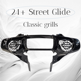 23.5+ Harley inner 3D shield speakers grill covers set
