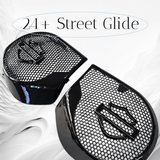 23.5+ Harley inner 3D shield speakers grill covers set