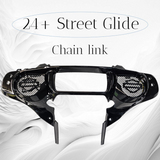 23.5+ Harley inner 3D shield speakers grill covers set