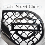 23.5+ Harley inner 3D shield speakers grill covers set